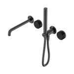 Load image into Gallery viewer, Serenity Progressive Shower System With Spout With Marquina Black Handle And Slim Shower Gun Metal