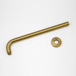 Load image into Gallery viewer, Round Brushed Brass Wall Straight Shower Arm 400mm