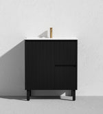 Load image into Gallery viewer, Crete Modern Floorstanding Vanity Matte Black