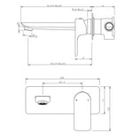 Load image into Gallery viewer, VOG Series Brushed Brass Wall Mixer With Spout(color up)