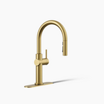 Load image into Gallery viewer, CRUE PULL-OUT KITCHEN FAUCET BRUSHED BRASS