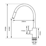 Load image into Gallery viewer, Black Pull Out Kitchen Mixer