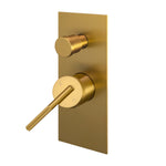 Load image into Gallery viewer, CADDENCE Series Brushed Yellow Gold Wall Mixer with Diverter