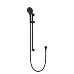 Load image into Gallery viewer, Round Three Function Hand Shower on Rail Column - Matte Black