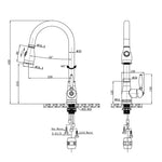 Load image into Gallery viewer, Black Pull Out Kitchen Mixer