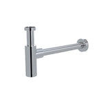 Load image into Gallery viewer, Round bottle trap for 32mm basin waste and 32mm waste pipe with 40mm adapter - Polished Chrome