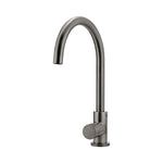 Load image into Gallery viewer, Round Pinless Gooseneck Kitchen Mixer Tap - Shadow