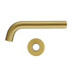 Load image into Gallery viewer, LUCID PIN Series Round Brushed Brass Bathtub/Basin Wall Spout