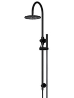 Load image into Gallery viewer, 200mm Round Overhead Shower Set, Single Function Hand Shower - Matte Black