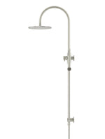 Load image into Gallery viewer, 200mm Round Overhead Shower Set, Single Function Hand Shower - PVD Brushed Nickel