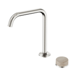 Load image into Gallery viewer, Serenity Progressive Bath/Kitchen Mixer Edge Spout With Rome Travertine Handle Brushed Nickel