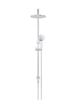 Load image into Gallery viewer, Round Combination Shower Rail 200mm Rose, Three Function Hand Shower - Chrome