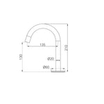 Load image into Gallery viewer, Serenity Basin Arc Spout Brushed Nickel