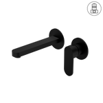 Load image into Gallery viewer, ECCO WALL BASIN/BATH MIXER SEPARATE BACK PLATE MATTE BLACK