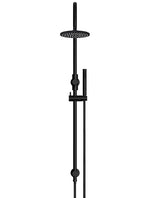 Load image into Gallery viewer, 200mm Round Overhead Shower Set, Single Function Hand Shower - Matte Black