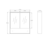 Load image into Gallery viewer, Marlo Matte Black Shaving Cabinet