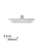 Load image into Gallery viewer, Square Chrome Brass Shower Head 200mm