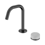 Load image into Gallery viewer, Serenity Progressive Basin Mixer Edge Spout With Carrara Handle Gun Metal