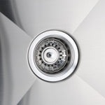 Load image into Gallery viewer, Round Corner Chrome Stainless Steel Handmade 1 and 1/2 Bowl Kitchen Sink 715*450*205mm
