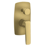 Load image into Gallery viewer, Bellino Brushed Yellow Gold Wall Mixer with Diverter