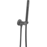 Load image into Gallery viewer, Round Gun Metal Grey Shower Rail with Handheld Shower(Stainless Steel Hose)