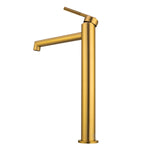 Load image into Gallery viewer, CADDENCE Series Brushed Yellow Gold Tall Basin Mixer