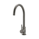 Load image into Gallery viewer, Round Gooseneck Kitchen Mixer Tap - Shadow