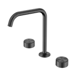 Load image into Gallery viewer, Serenity Bath/Kitchen Set Edge Spout With Metal Handle Gun Metal
