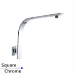 Load image into Gallery viewer, Square Chrome Gooseneck Wall Mounted Shower Arm
