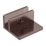 Load image into Gallery viewer, SHOWER F BRACKET 10MM GLASS BRUSHED BRONZE