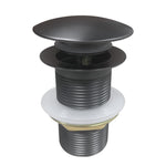 Load image into Gallery viewer, 32/40mm Mushroom Gun Metal Grey Brass Basin Pop Up Waste without Overflow