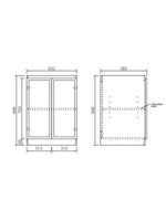 Load image into Gallery viewer, Hampshire White Base Laundry Cabinet with 1300mm Pure White Top