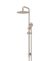 Load image into Gallery viewer, Round Combination Shower Rail 300mm Rose, Three Function Hand Shower - Champagne