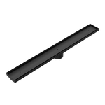 Load image into Gallery viewer, TILE INSERT V CHANNEL FLOOR GRATE 89MM OUTLET WITHOUT OUTLET AND HOLE SAW MATTE BLACK