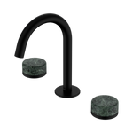 Load image into Gallery viewer, Serenity Basin Set Arc Spout With Verde Alpi Handle Matte Black