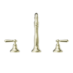 Load image into Gallery viewer, YORK BASIN SET WITH METAL LEVER AGED BRASS