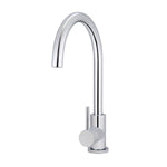Load image into Gallery viewer, Round Gooseneck Kitchen Mixer Tap - Polished Chrome
