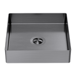 Load image into Gallery viewer, OPAL SQUARE 400MM STAINLESS STEEL BASIN GRAPHITE