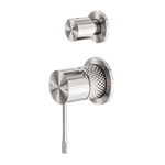 Load image into Gallery viewer, OPAL SHOWER MIXER WITH DIVERTOR SEPARATE PLATE BRUSHED NICKEL