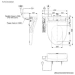 Load image into Gallery viewer, TOTO C2 WASHLET W/ SIDE CONTROL ELONGATED GLOSS WHITE