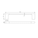 Load image into Gallery viewer, VOG Series Brushed Nickel Single Towel Rail 600mm
