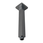 Load image into Gallery viewer, Square Gun Metal Grey Ceiling Shower Arm 200mm