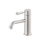 Load image into Gallery viewer, YORK STRAIGHT BASIN MIXER WITH METAL LEVER BRUSHED NICKEL