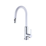 Load image into Gallery viewer, PEARL PULL OUT SINK MIXER WITH VEGIE SPRAY FUNCTION CHROME WHITE