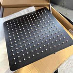 Load image into Gallery viewer, Super-slim Square Gun Metal Grey Stainless Steel Shower Head 300mm