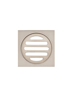 Load image into Gallery viewer, Square Floor Grate Shower Drain 80mm outlet - Champagne