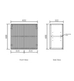 Load image into Gallery viewer, Noosa Laundry 630 Fluted White Wall Cabinet