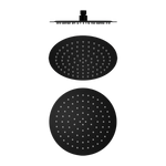 Load image into Gallery viewer, 250MM ROUND STAINLESS STEEL SHOWER HEAD 250MM 4 STAR RATING MATTE BLACK