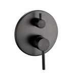 Load image into Gallery viewer, LUCID PIN Series Round Gun Metal Grey Wall Mixer with Diverter