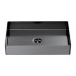 Load image into Gallery viewer, OPAL RECTANGLE STAINLESS STEEL BASIN GRAPHITE